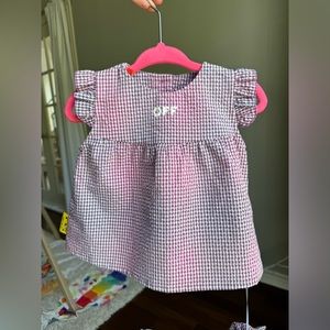 Dress +underpants , Off White , 3-6 months, 100% cotton, new with tag